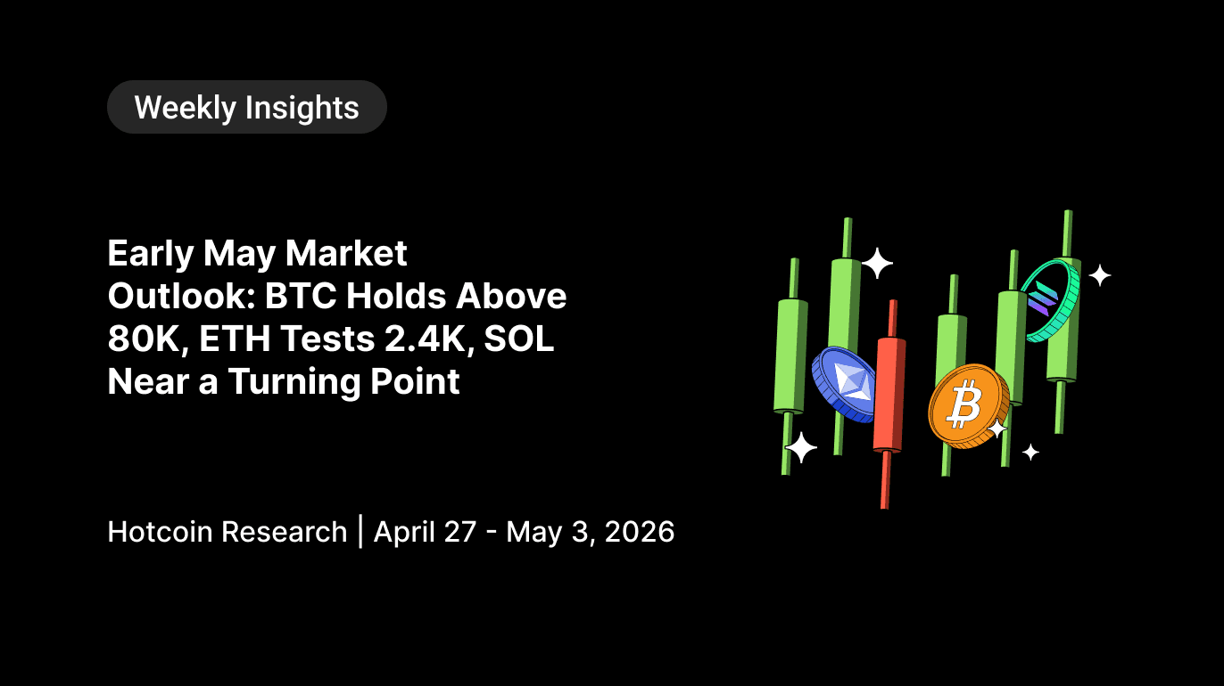 Early May Market Outlook: BTC Holds Above 80K, ETH Tests 2.4K, SOL Near a Turning Point (Hotcoin Research | April 27 - May 3, 2026)